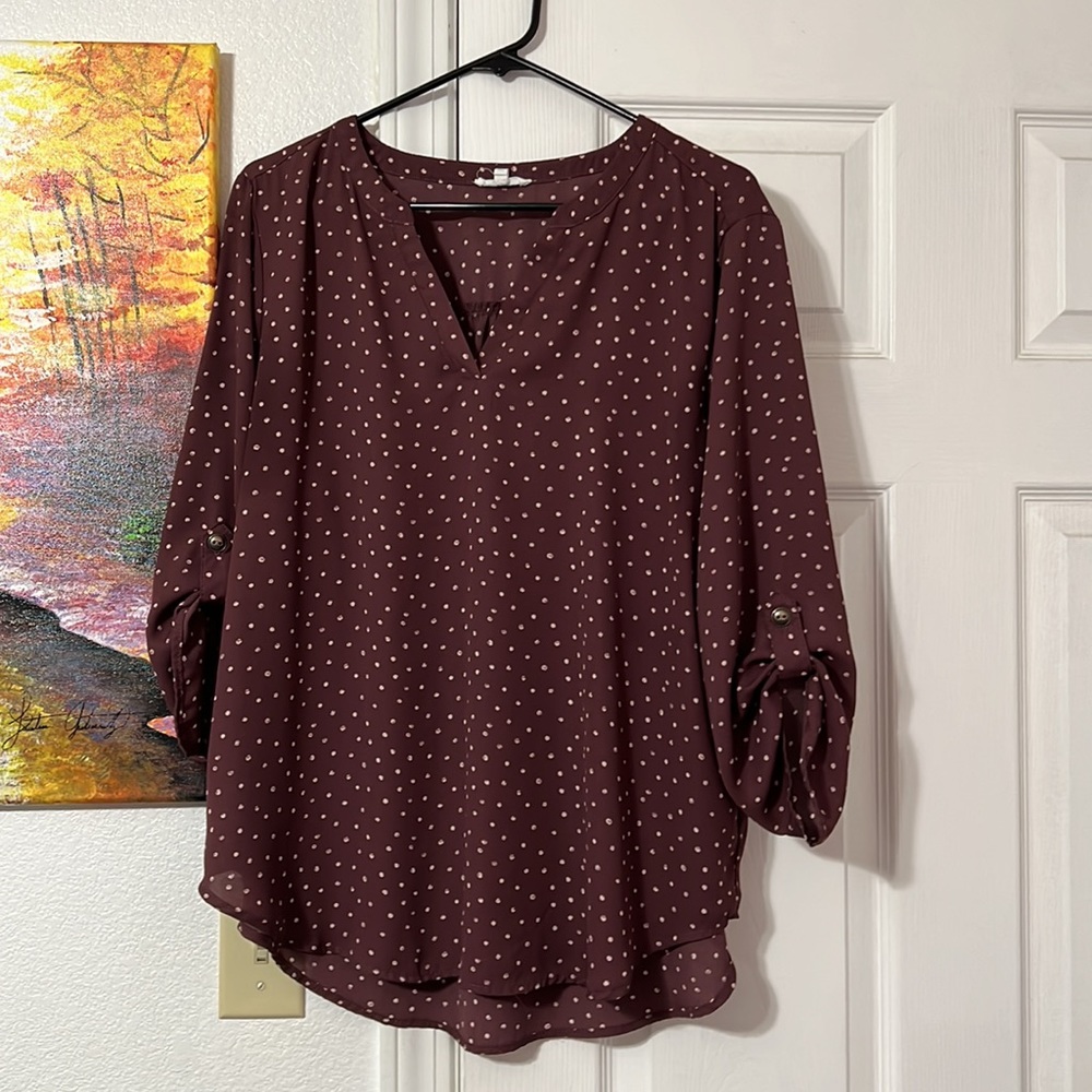 Cute blouse only worn twice.